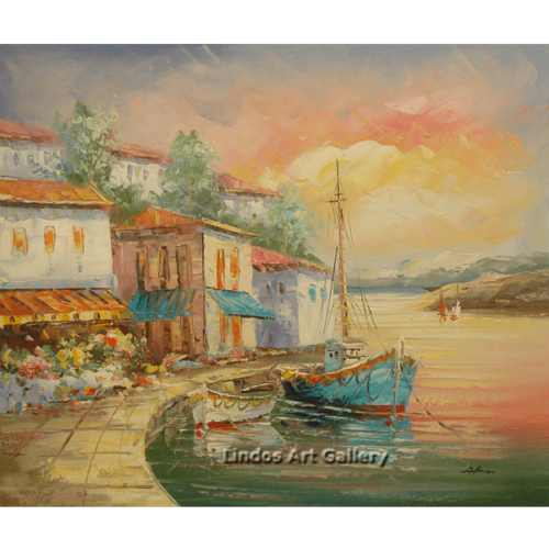 Hoses and Boats Seaview Painting