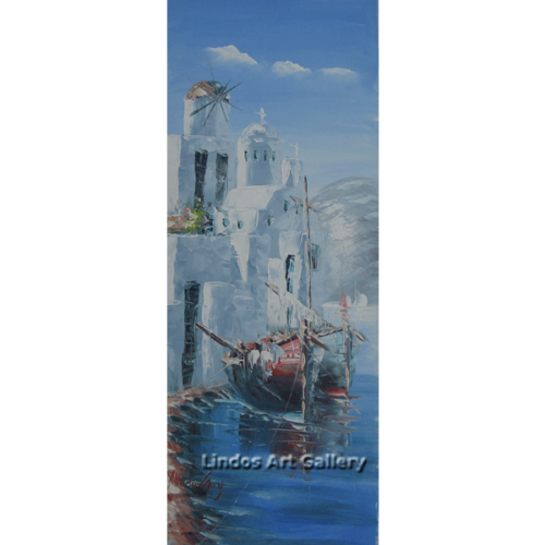 Fishing Boats Paros oil Painting