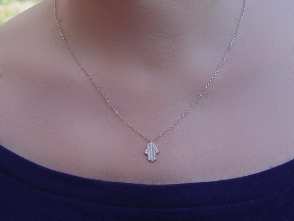 Hamsa Hand Necklace Hand Of Fatima 