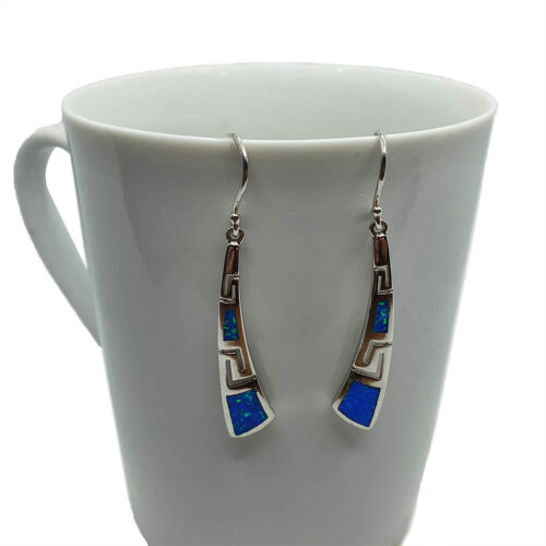Greek Key Meandros Earrings