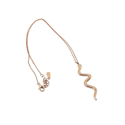 Rose Gold Snake Necklace