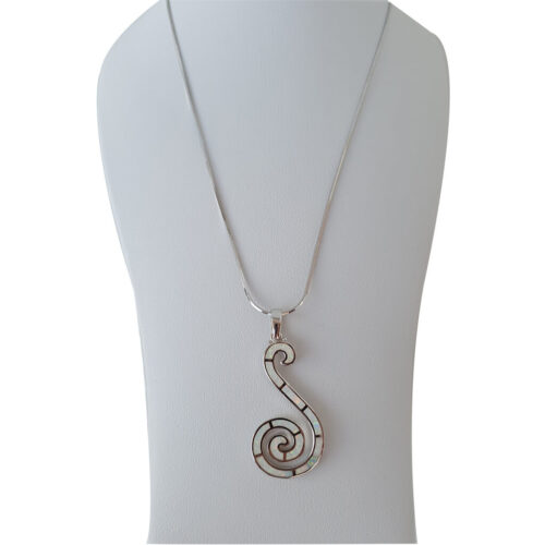 Speira Swirl Silver Necklace