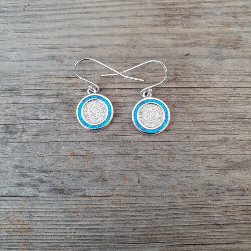 Disc of Phaistos Earrings